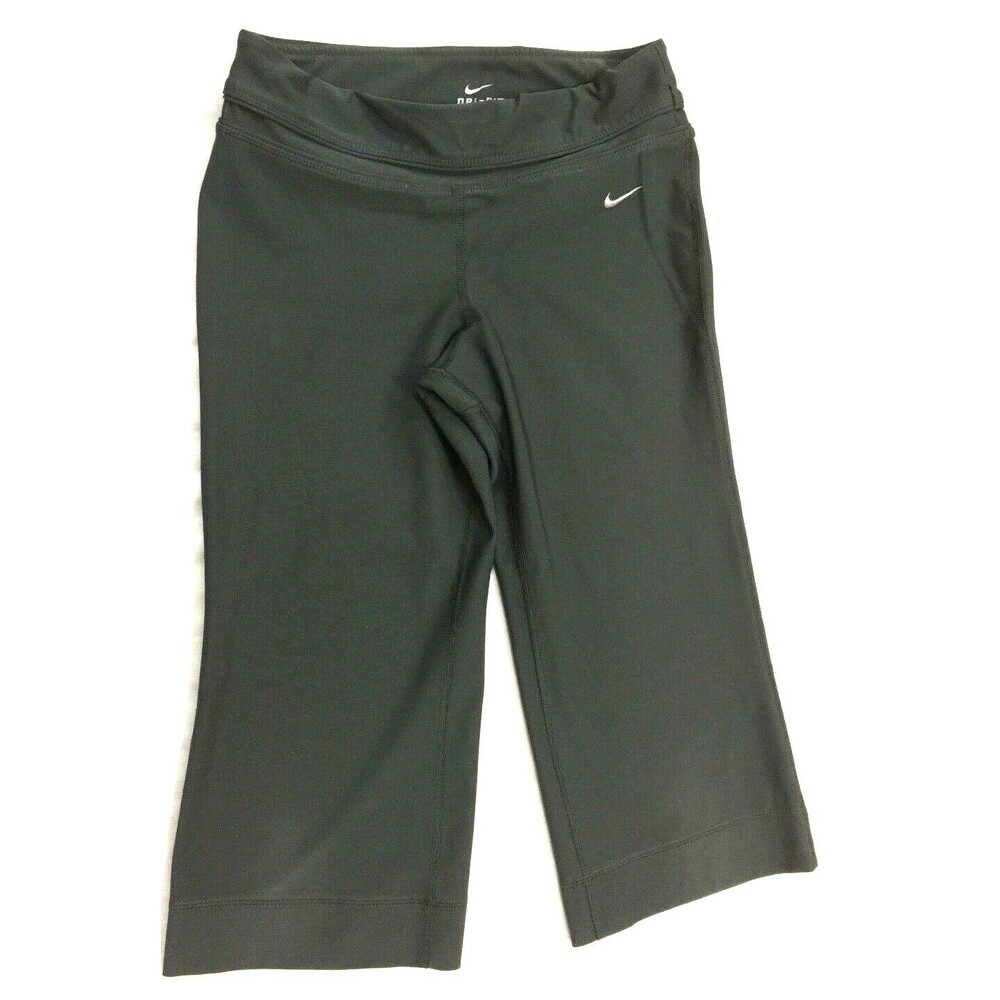NIKE DRI FIT WOMENS ATHLETIC YOGA CAPRIS PANTS SIZE XS